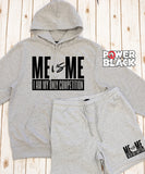 Me Vs Me Hoodie Jogger Shorts Set
