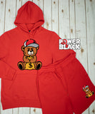 Money Bag Hoodie Jogger Shorts Set