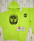Music Is Life Hoodie Jogger Set