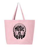 Music Is Life Tote Bag