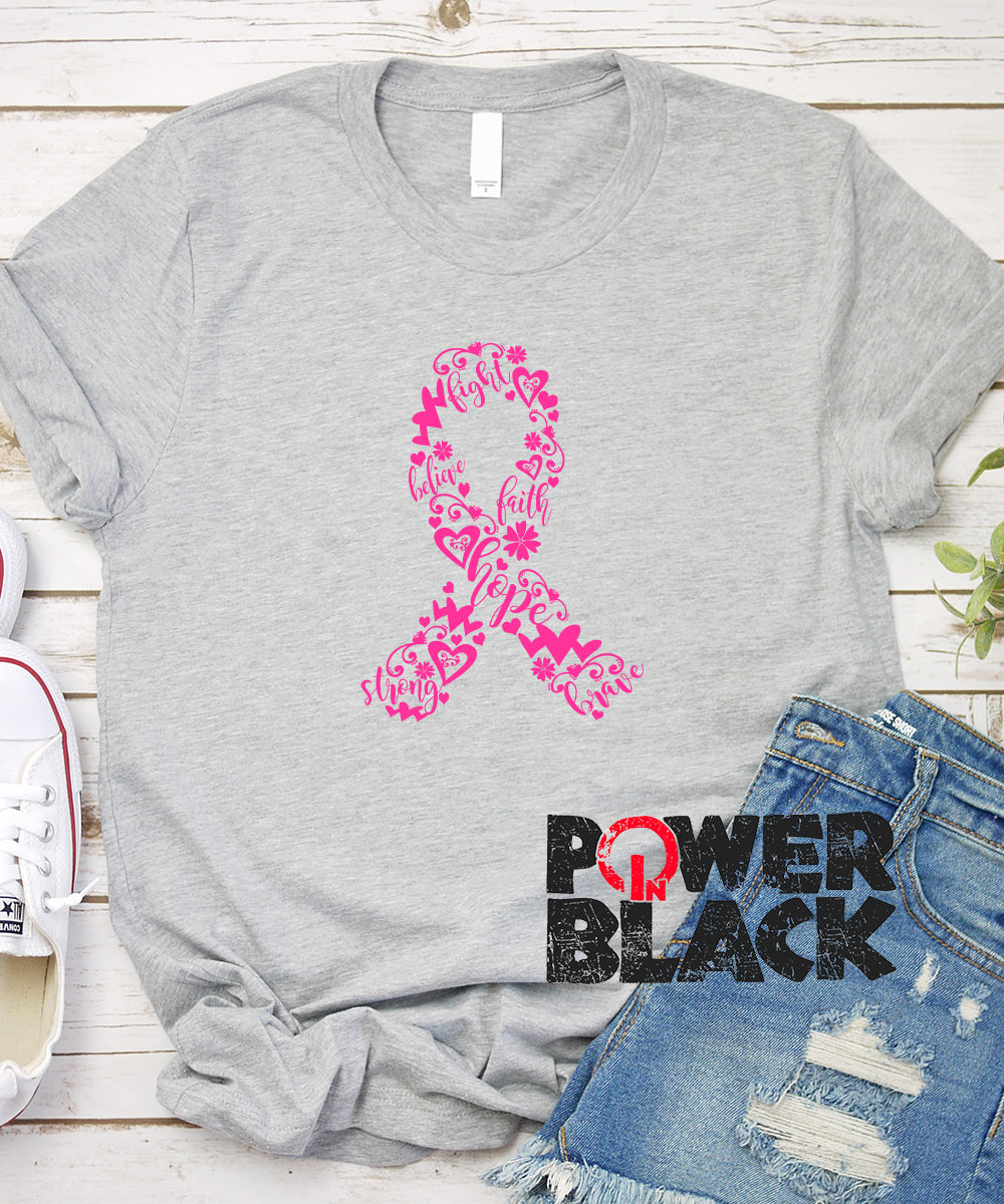 October Breast Cancer Ribbon