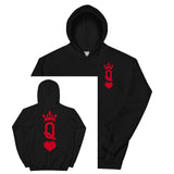 Queen of Hearts Hoodie (Front and Back Print)