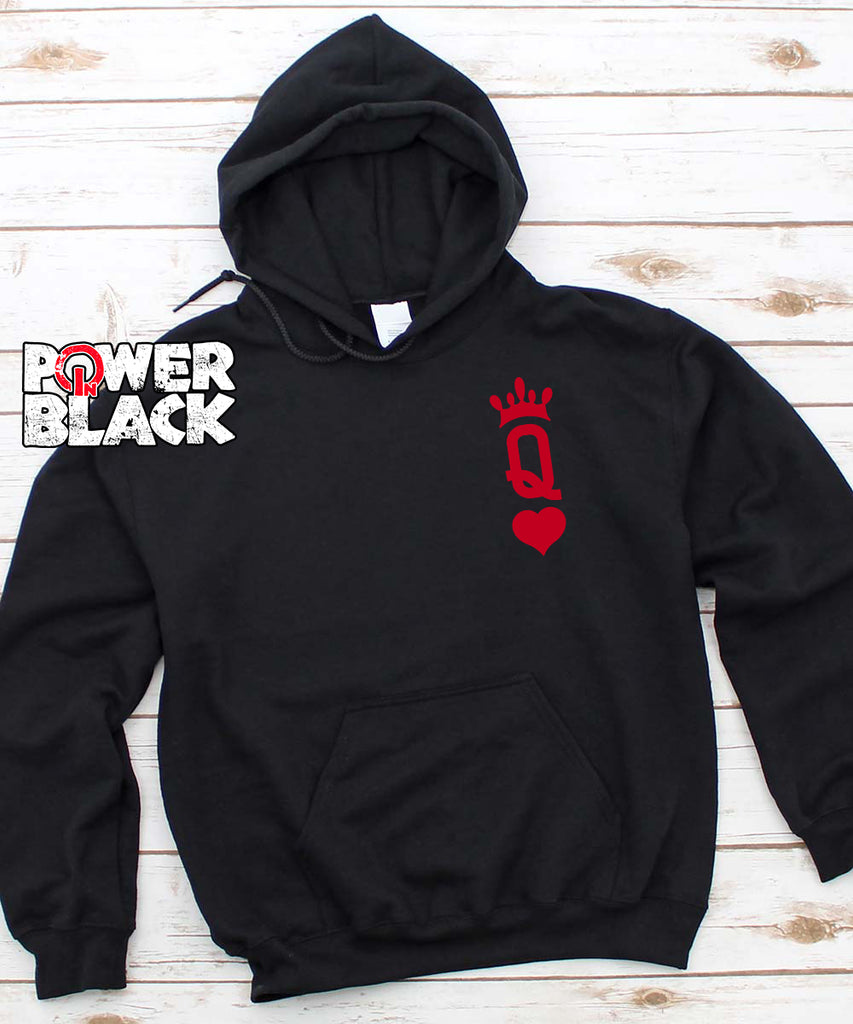 Queen of Hearts Hoodie (Front and Back Print)