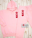 Queen Of Hearts (Front & Back Print) Hoodie Jogger Set