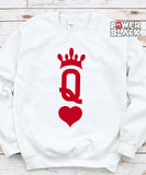 Queen Of Hearts Sweatshirt
