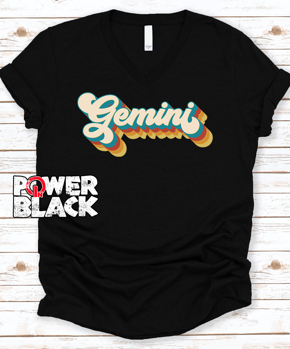 Retro Gemini Zodiac Shirt