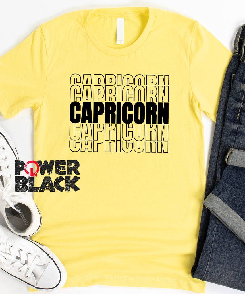 Stacked Capricorn Zodiac Shirt