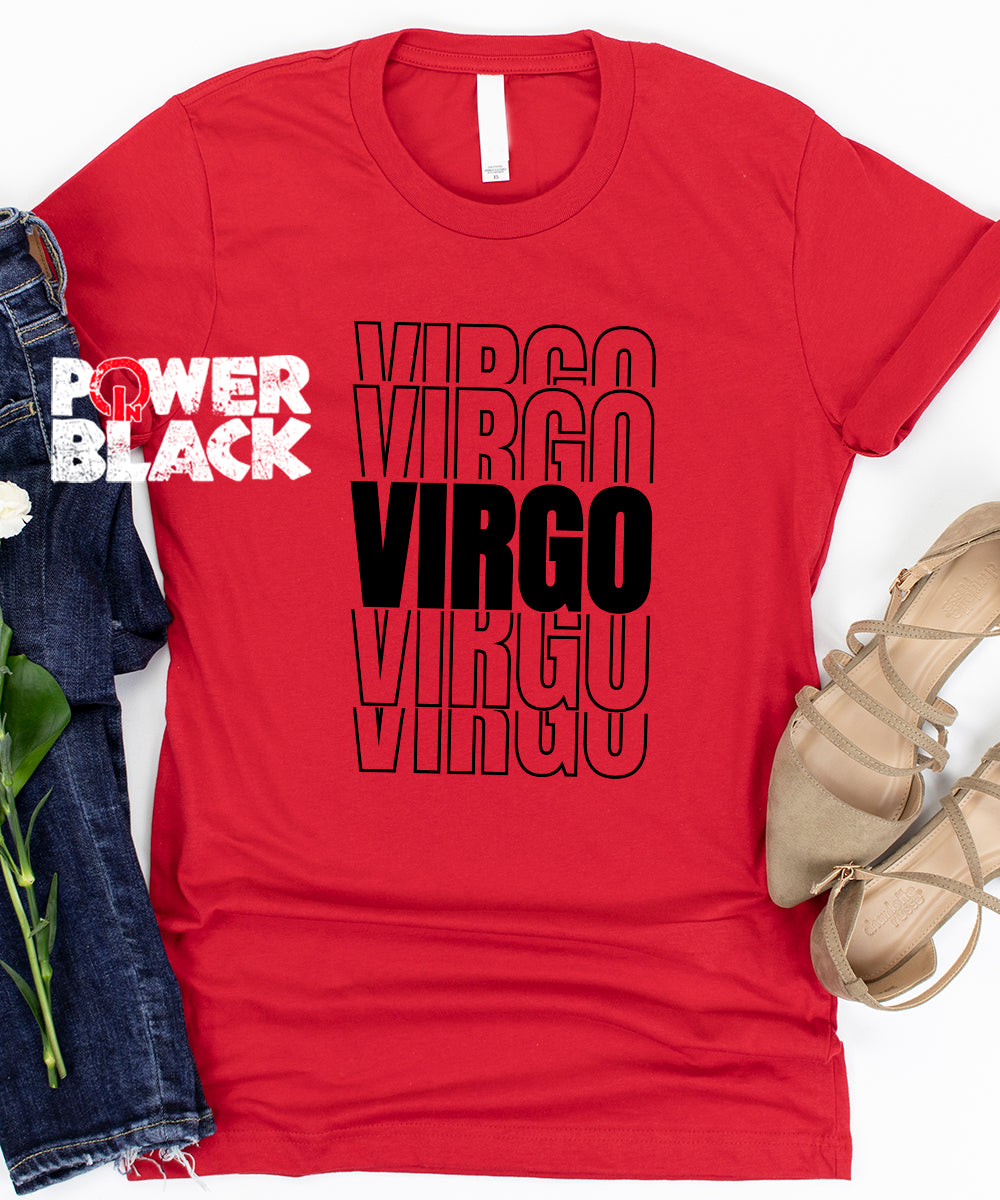Stacked Virgo Zodiac Shirt