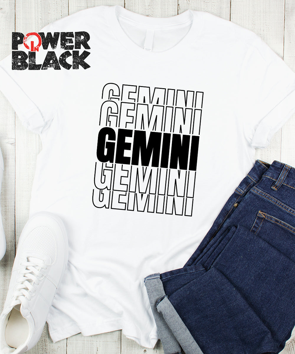 Stacked Gemini Zodiac Shirt