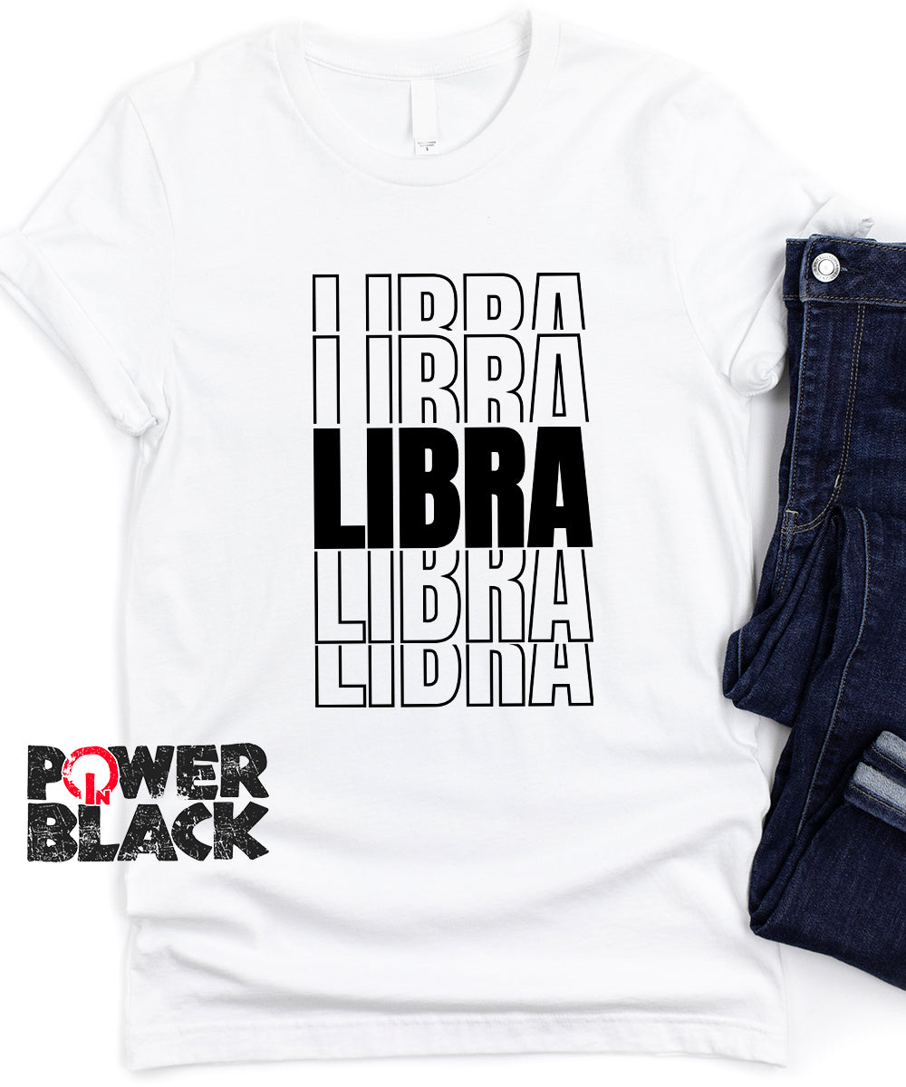 Stacked Libra Zodiac Shirt