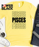 Stacked Pisces Zodiac Shirt