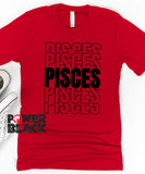 Stacked Pisces Zodiac Shirt