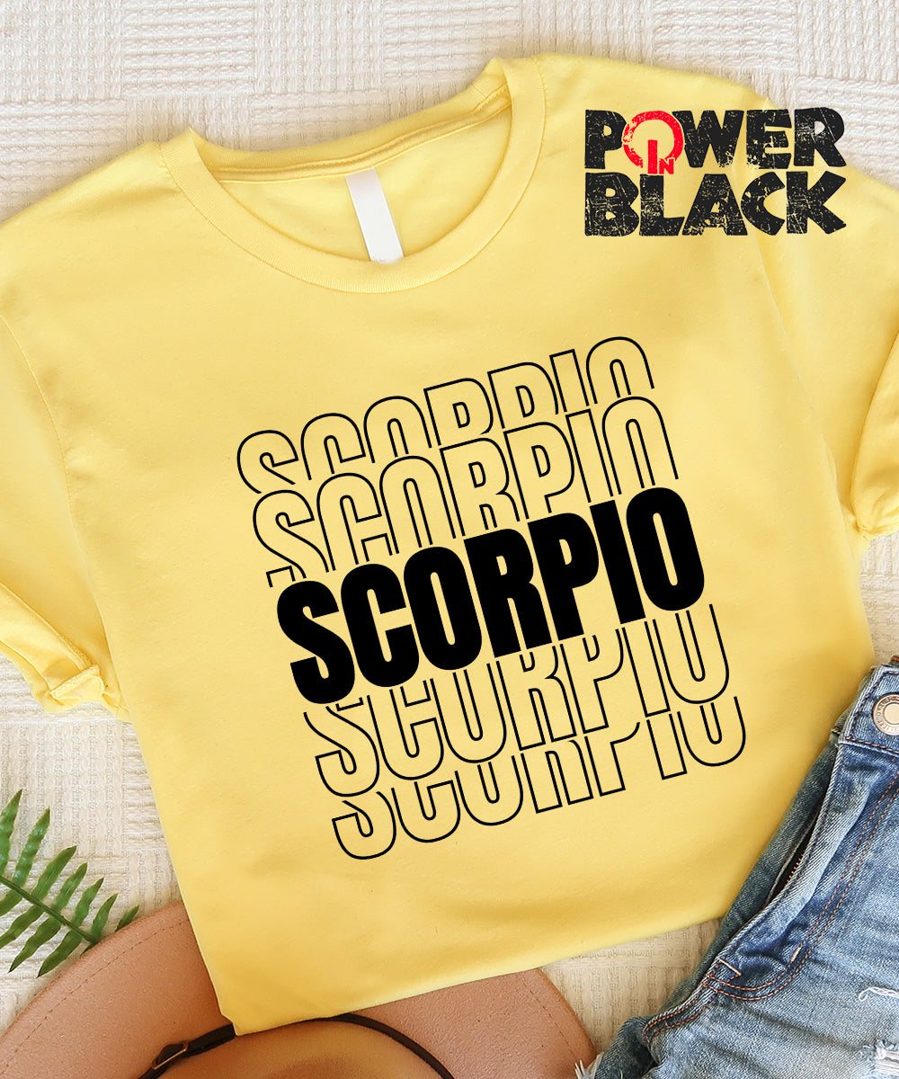 Stacked Scorpio Zodiac Shirt