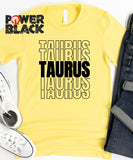 Stacked Taurus Zodiac Shirt