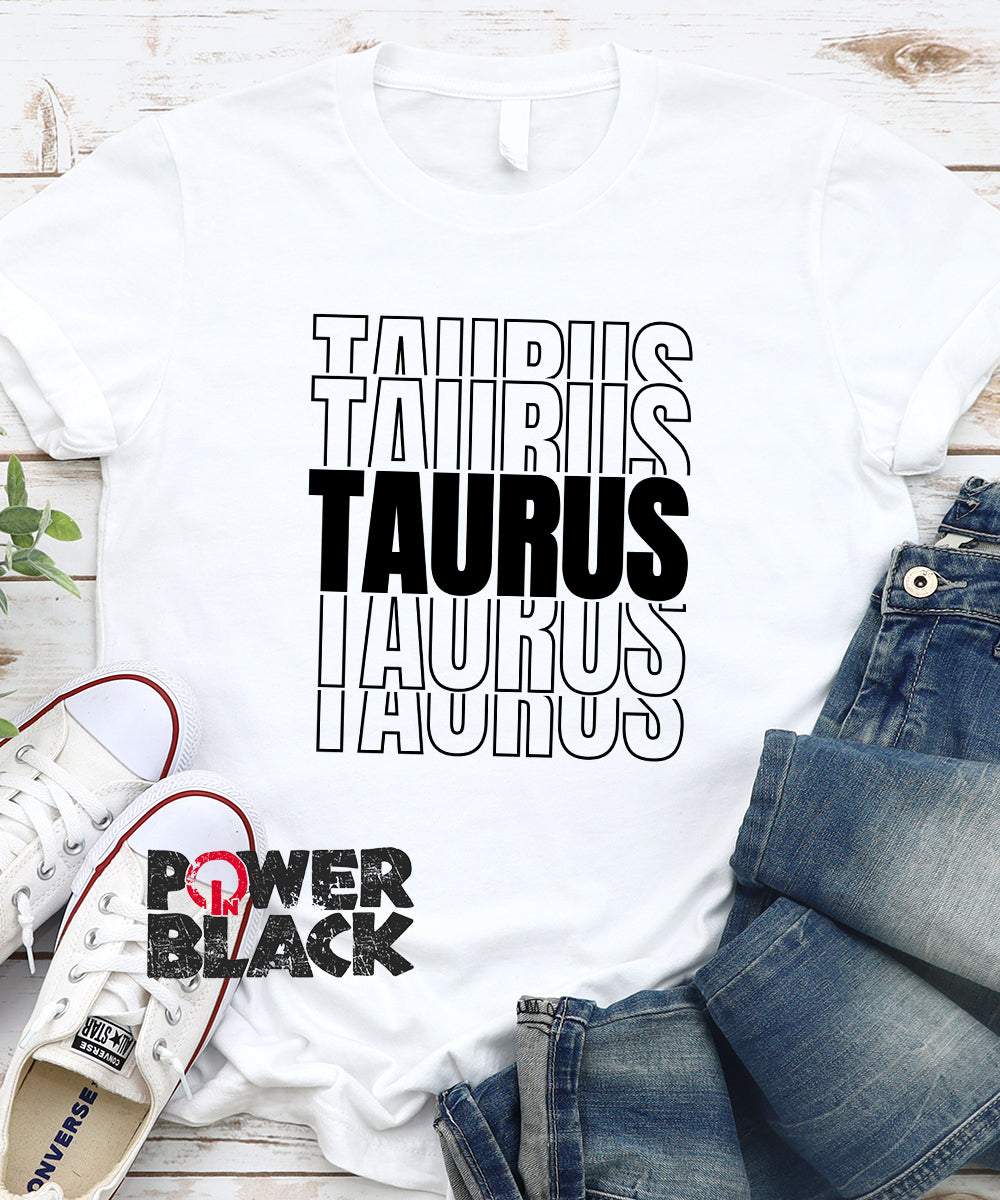 Stacked Taurus Zodiac Shirt