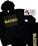 Blessed Stacked Hoodie Jogger Set