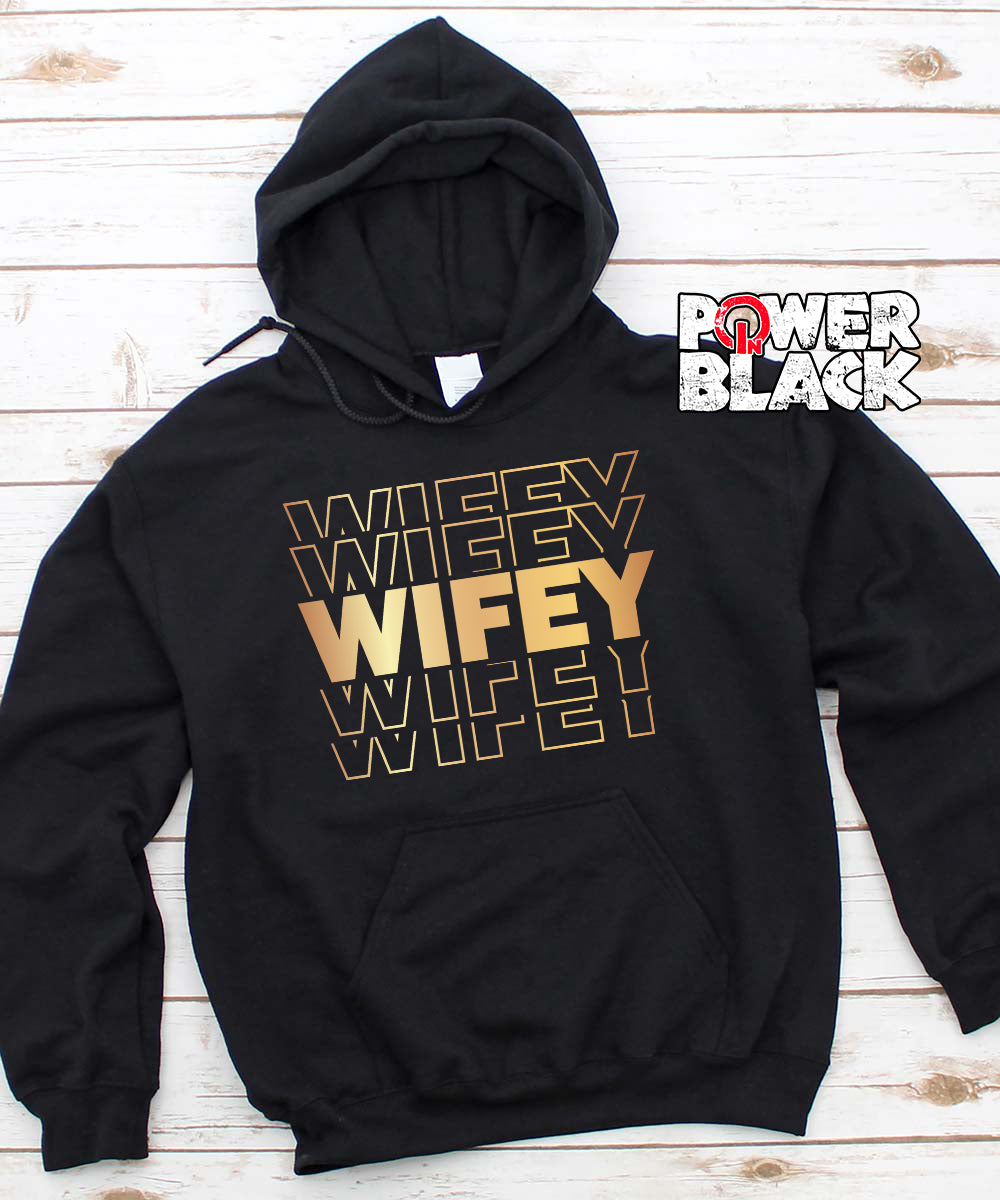 Stacked Wifey Hoodie