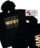 Stacked Wifey Hoodie Jogger Set