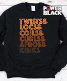 Twists, Locs, Curls & Coils Sweatshirt