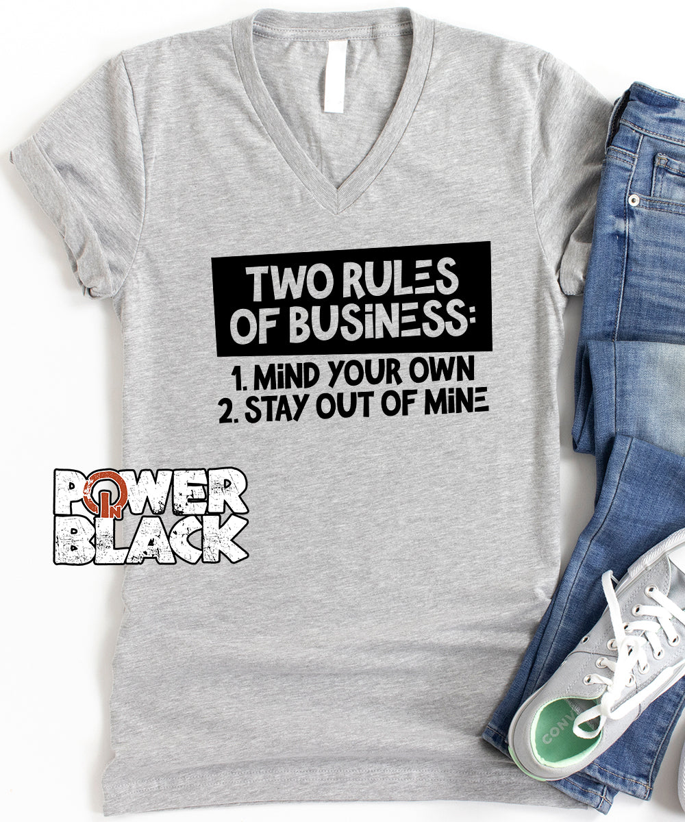 Two Rules of Business