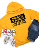 Two Rules Of Business Hoodie