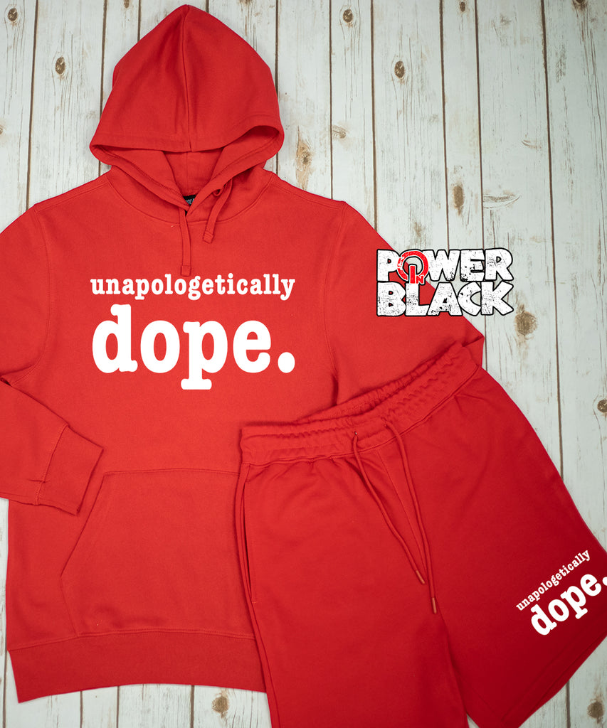 Unapologetically Dope Hoodie Jogger Shorts Set